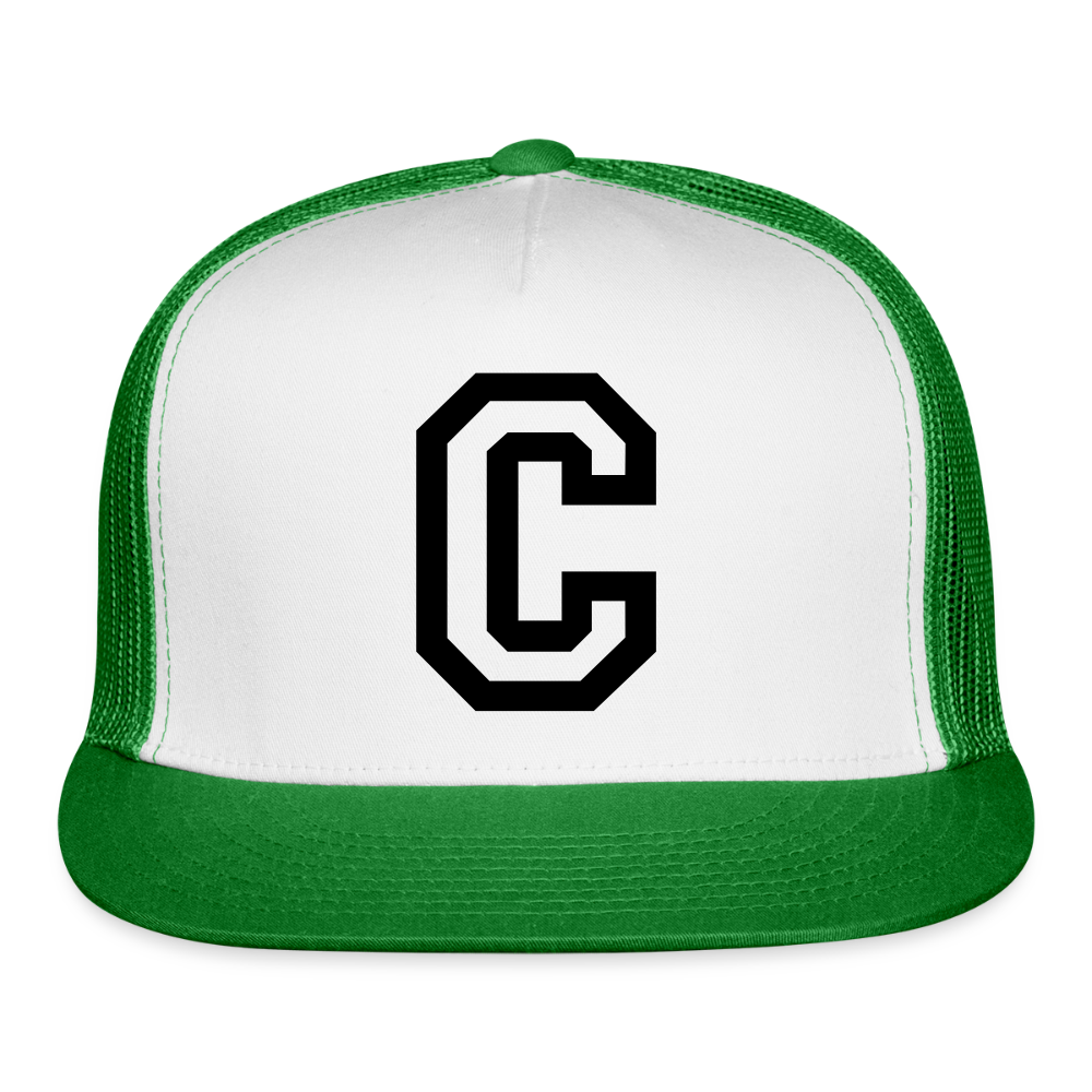 Trucker Hat - white/kelly green