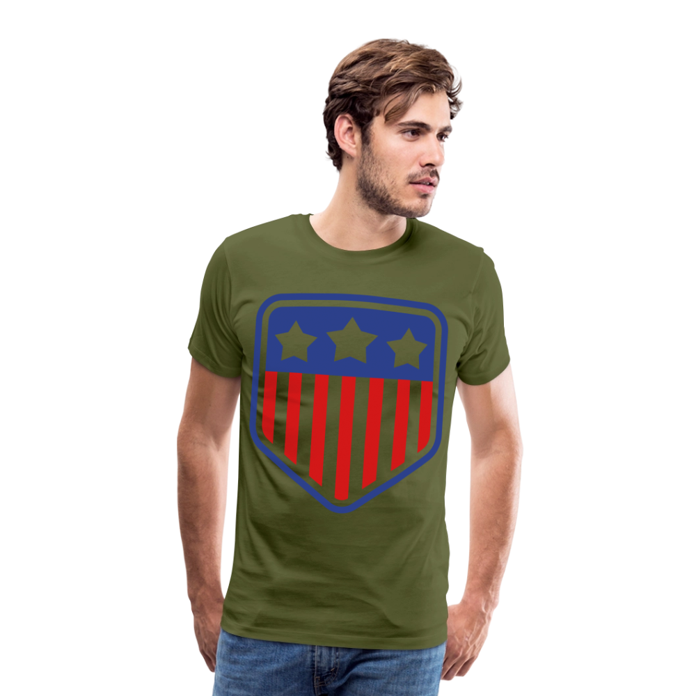 Men's Premium Patriot Tee - olive green
