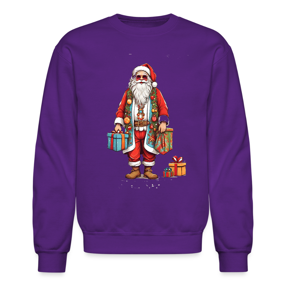 Hippie Santa 2 Sweatshirt - purple