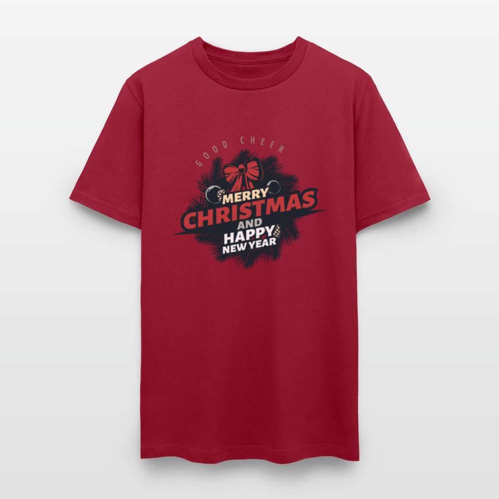 Merry Christmas Men's T-Shirt - dark red