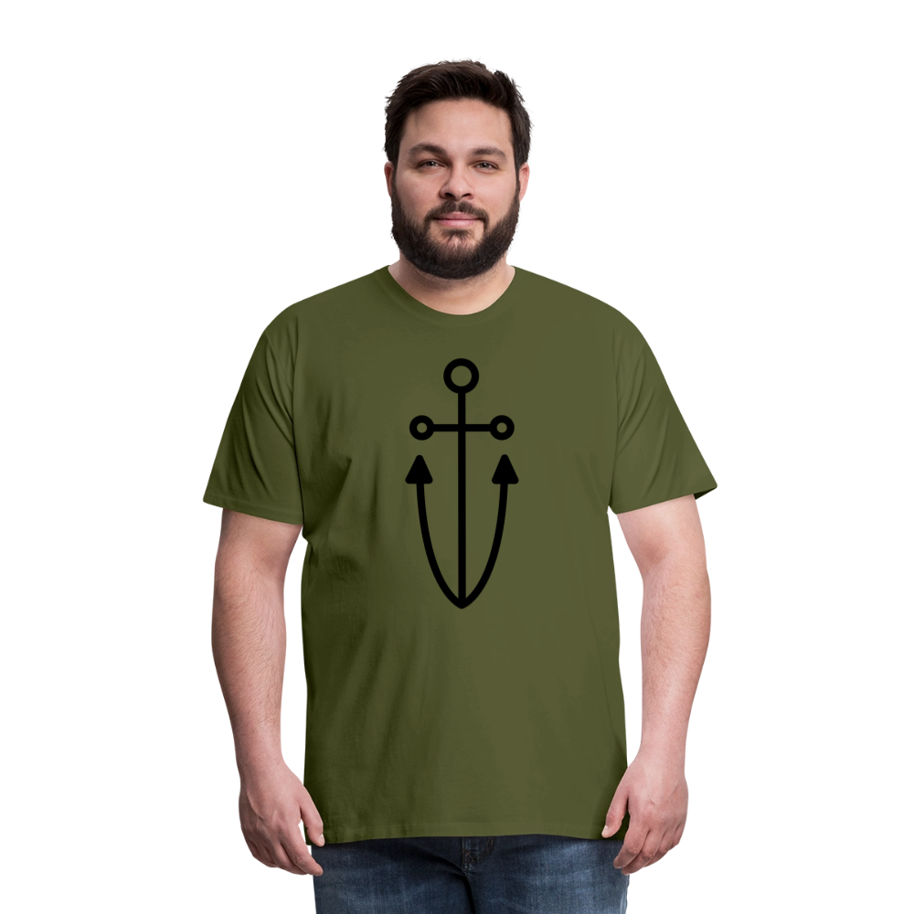 Anchor Men's Premium T-Shirt - olive green