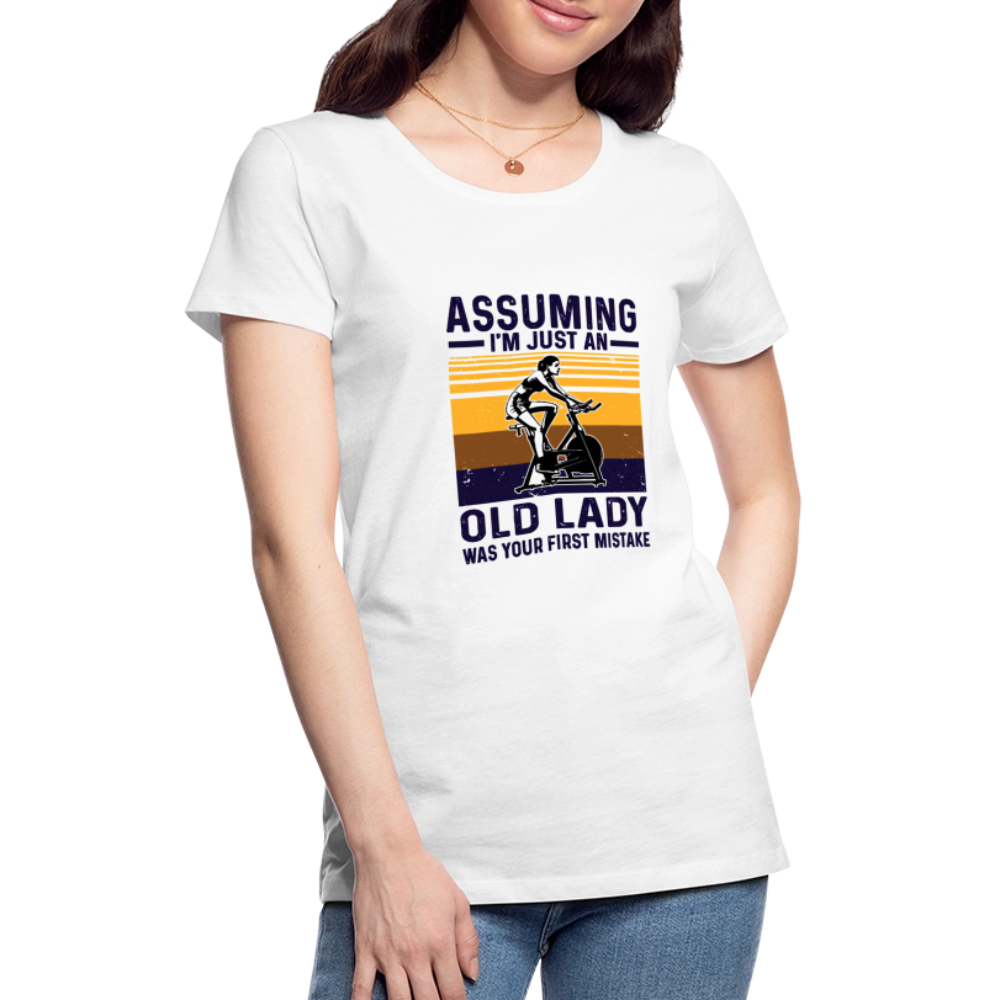 Assuming Women’s Premium T-Shirt - white
