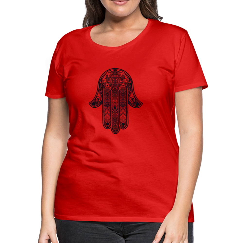 Hand of Fatimah Women’s Premium T-Shirt - red