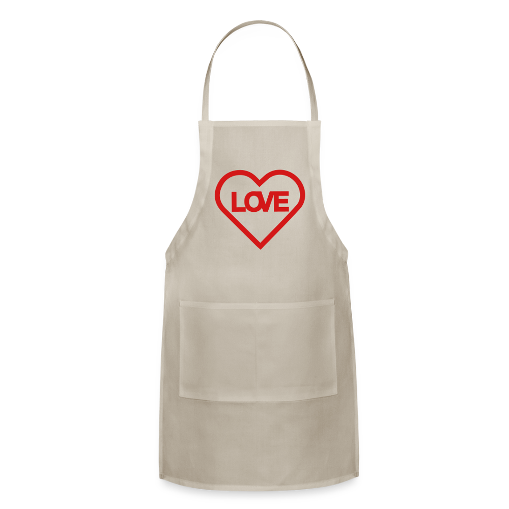 Love Adjustable Apron - natural