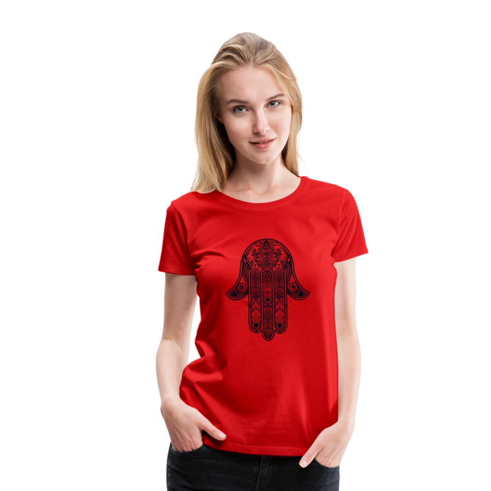Hand of Fatimah Women’s Premium T-Shirt - red