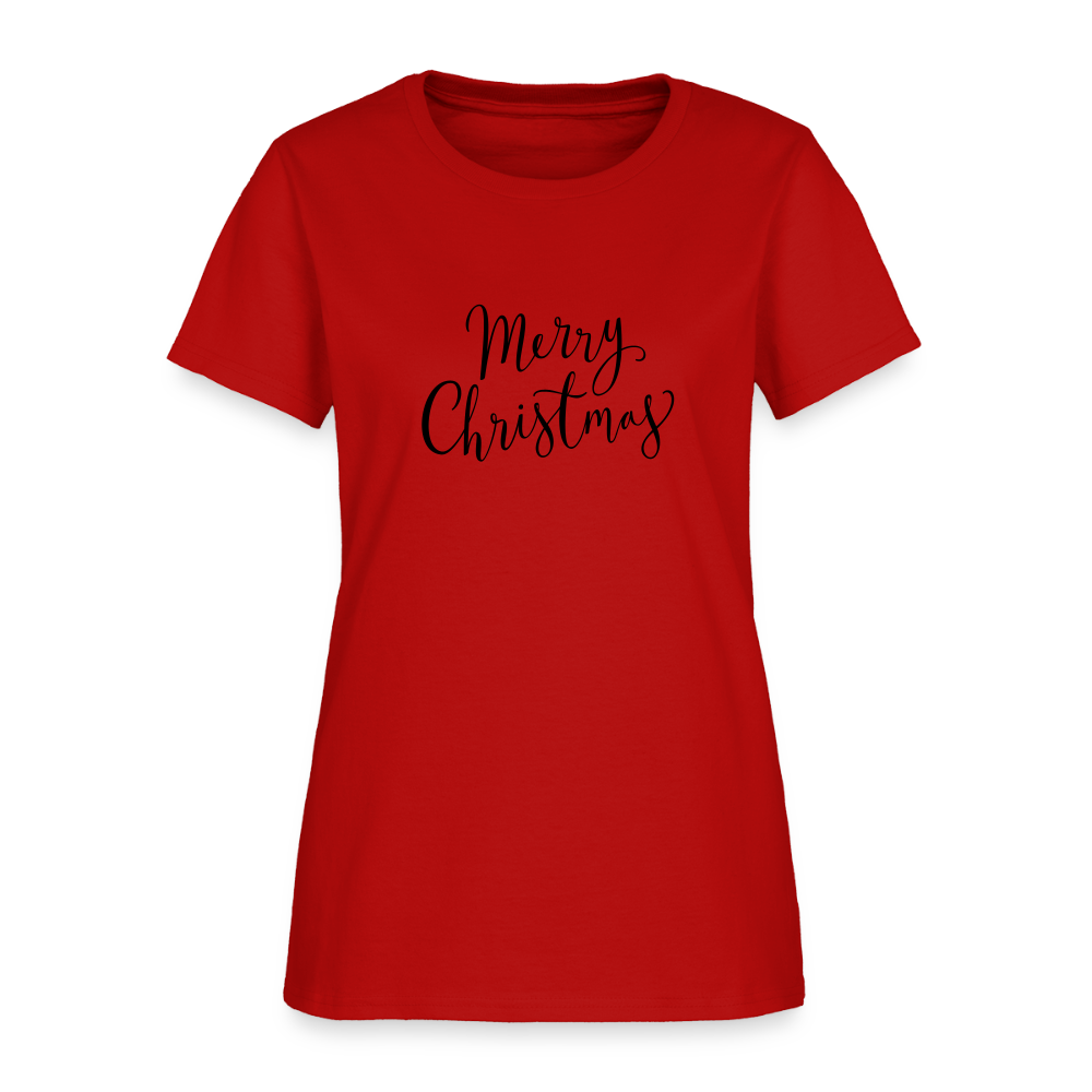Merry Christmas Women's T-Shirt - red