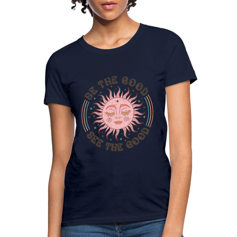 Be The Good See The Good Women's Tee - navy
