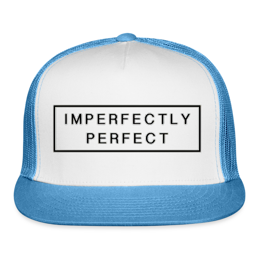 Imperfectly Trucker Hat - white/blue