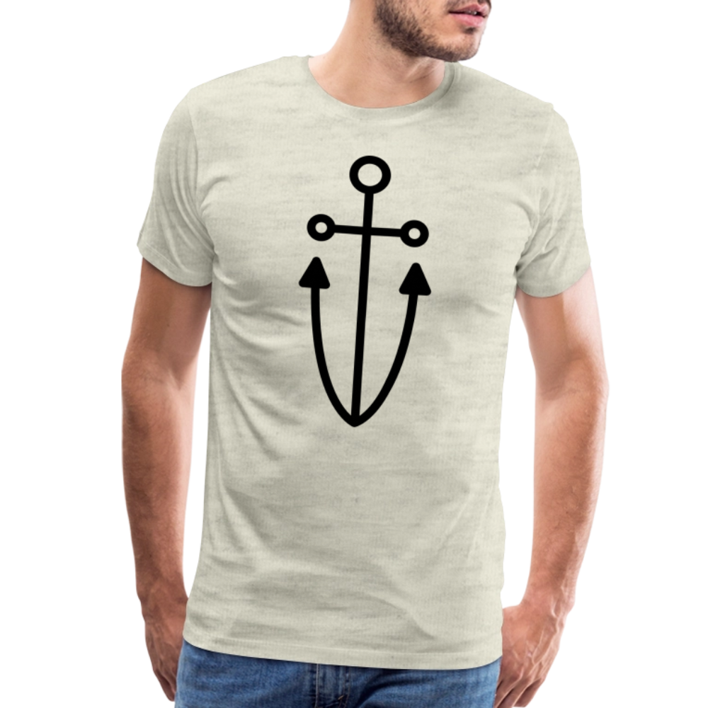 Anchor Men's Premium T-Shirt - heather oatmeal