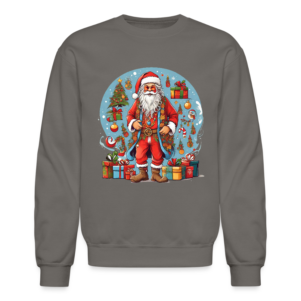 Hippie Santa Sweatshirt - asphalt gray