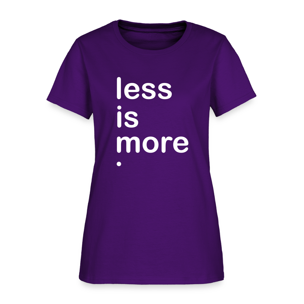 Less is More Women's T-Shirt - purple