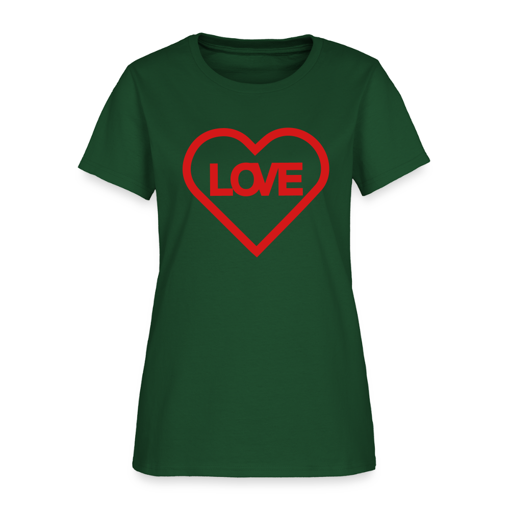 Love Women's T-Shirt - forest green