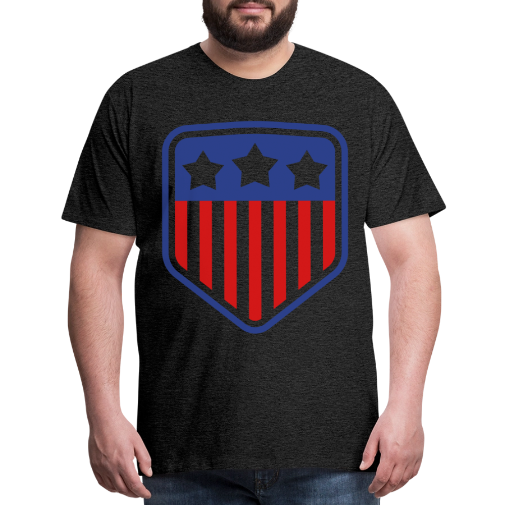Men's Premium Patriot Tee - charcoal grey