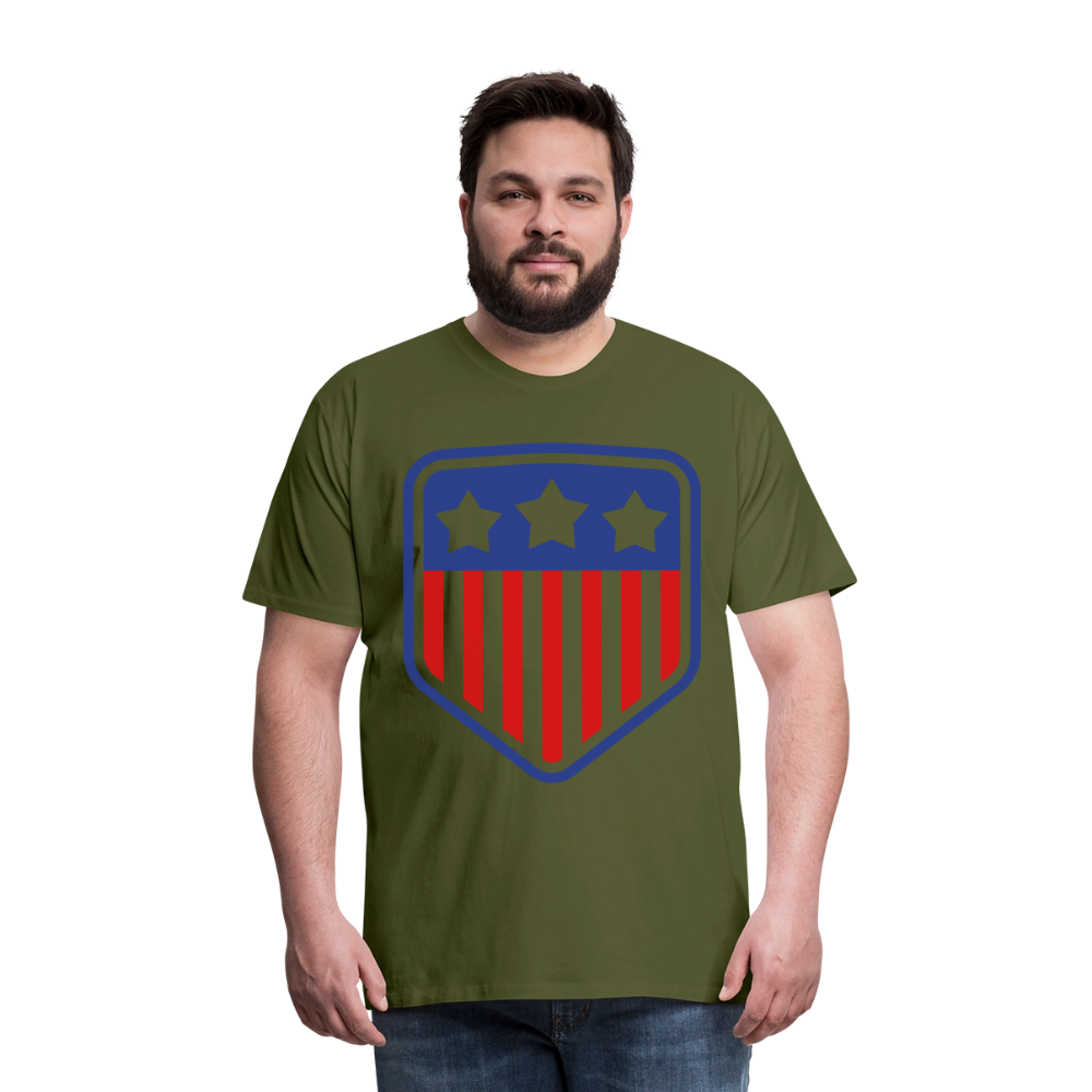 Men's Premium Patriot Tee - olive green