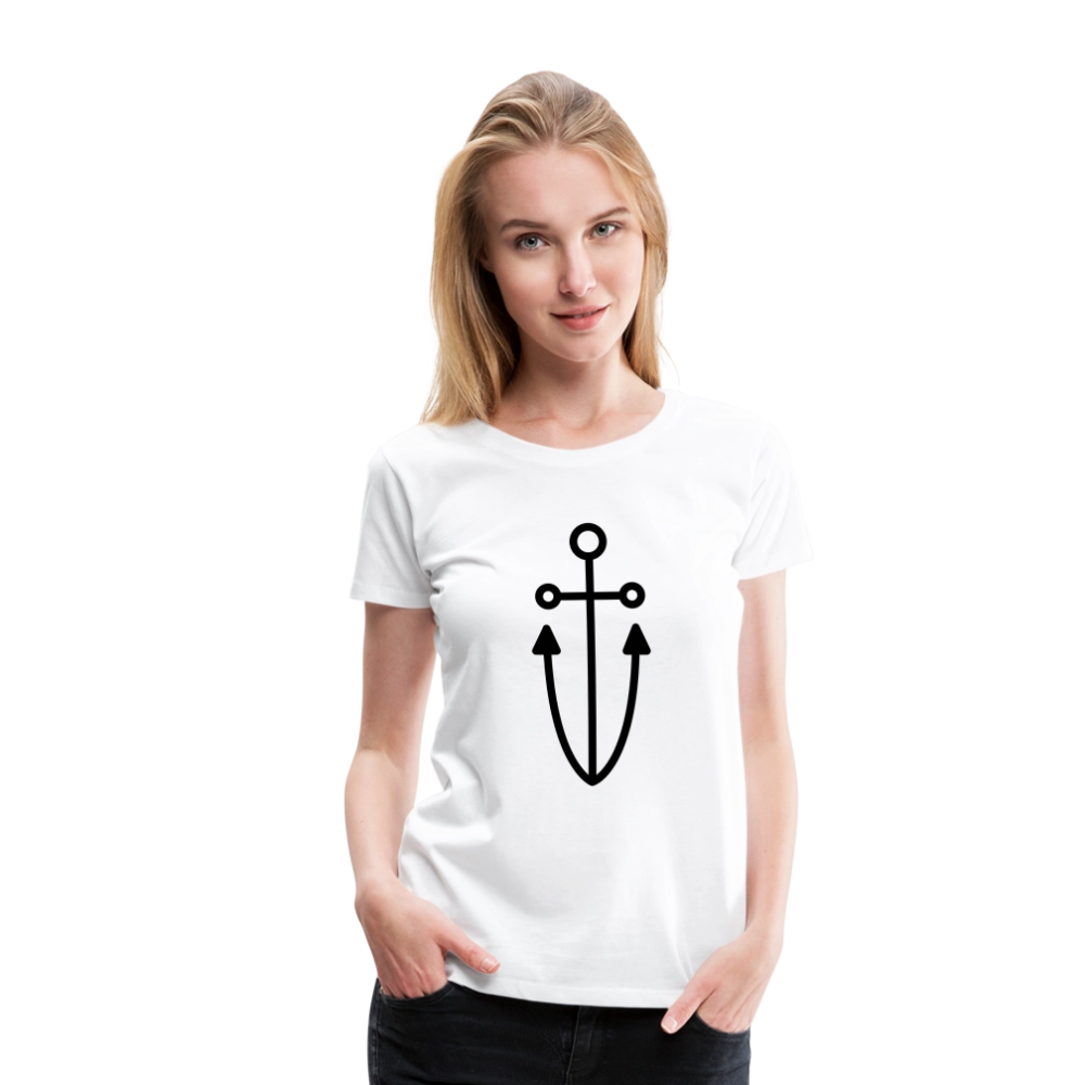 Anchor Women’s Premium T-Shirt - white