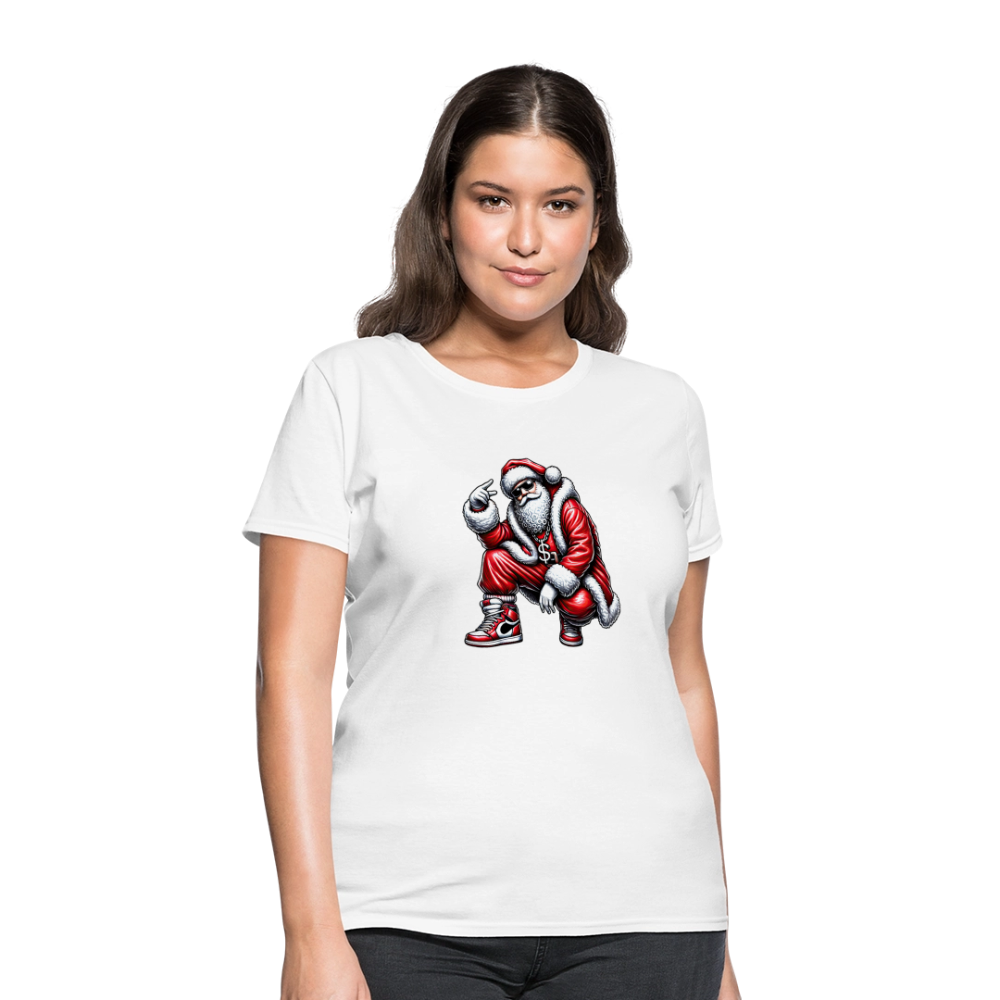 Hip Hop Santa Women's T-Shirt - white