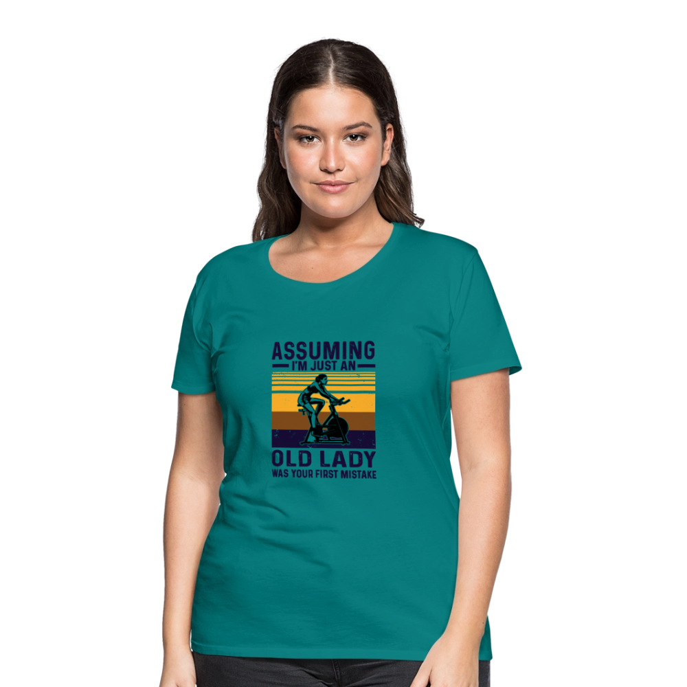 Assuming Women’s Premium T-Shirt - teal