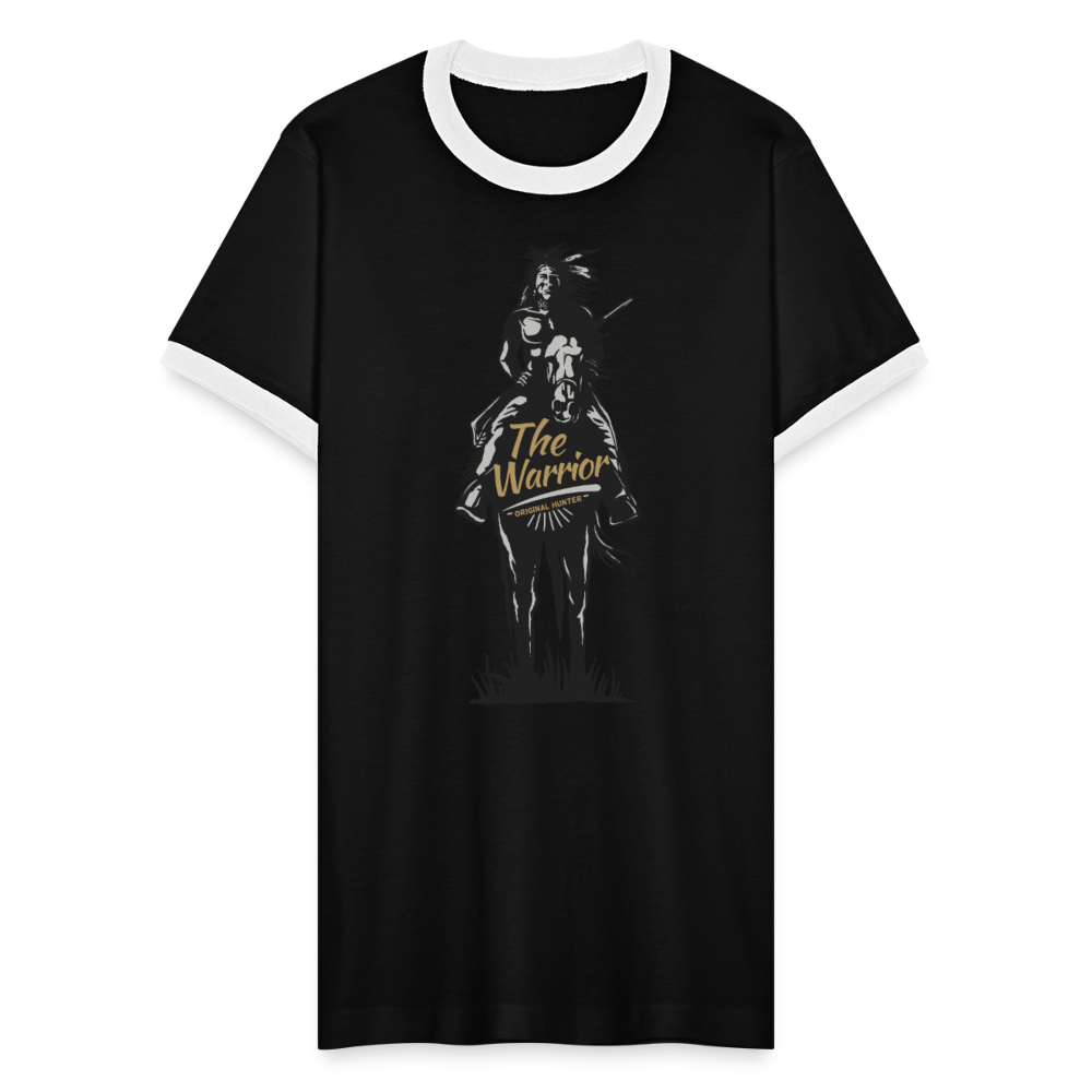 Warrior Men's Ringer T-Shirt - black/white
