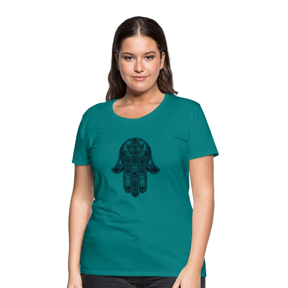 Hand of Fatimah Women’s Premium T-Shirt - teal