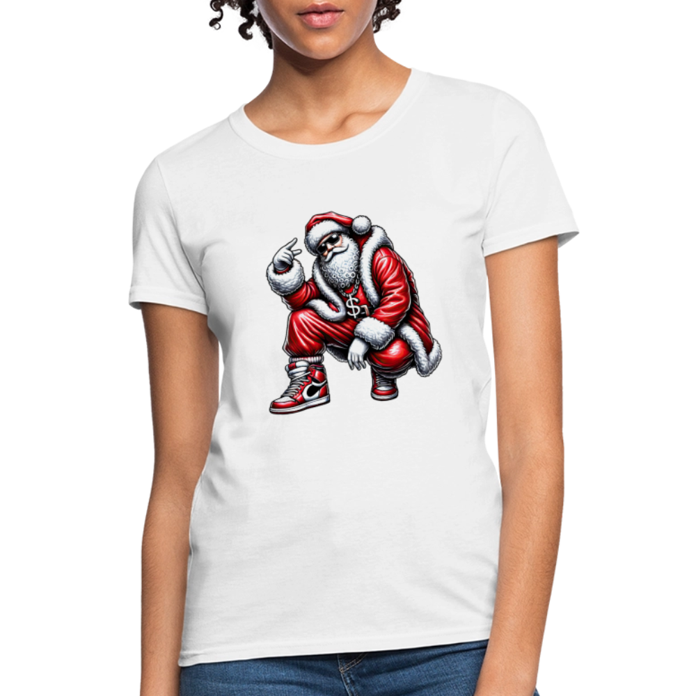Hip Hop Santa Women's T-Shirt - white
