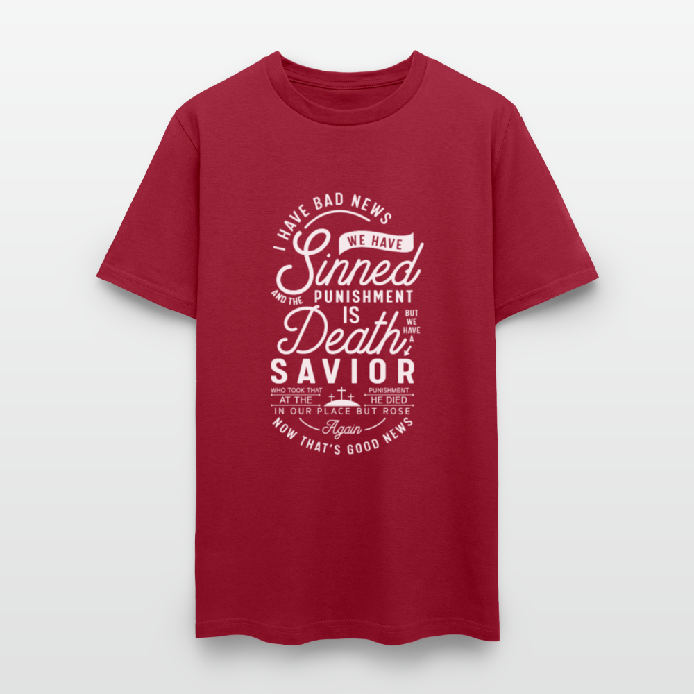 News Men's T-Shirt | GILDAN 5000 - dark red