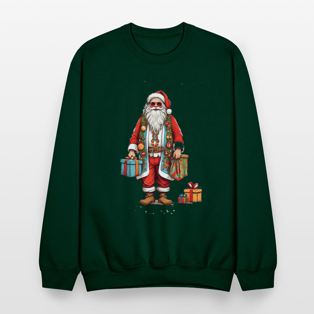 Hippie Santa 2 Sweatshirt - forest green
