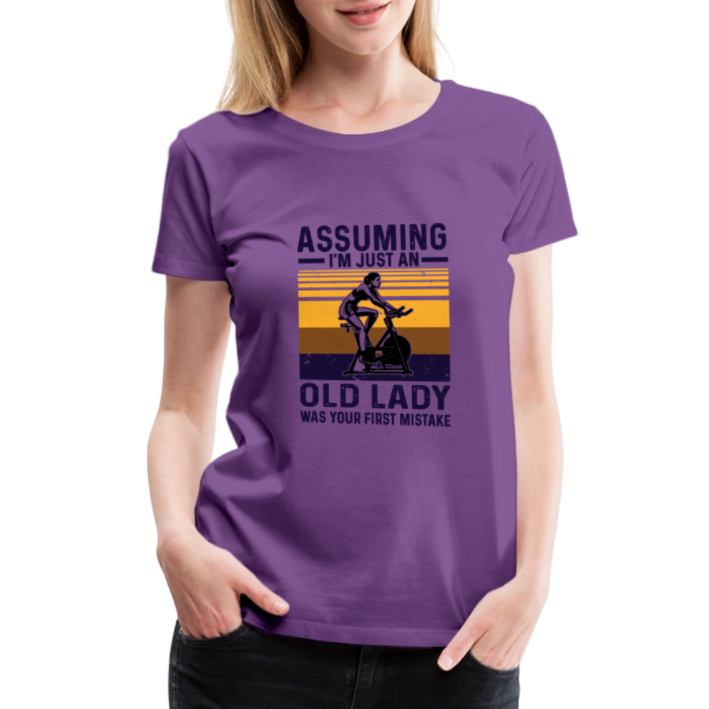 Assuming Women’s Premium T-Shirt - purple