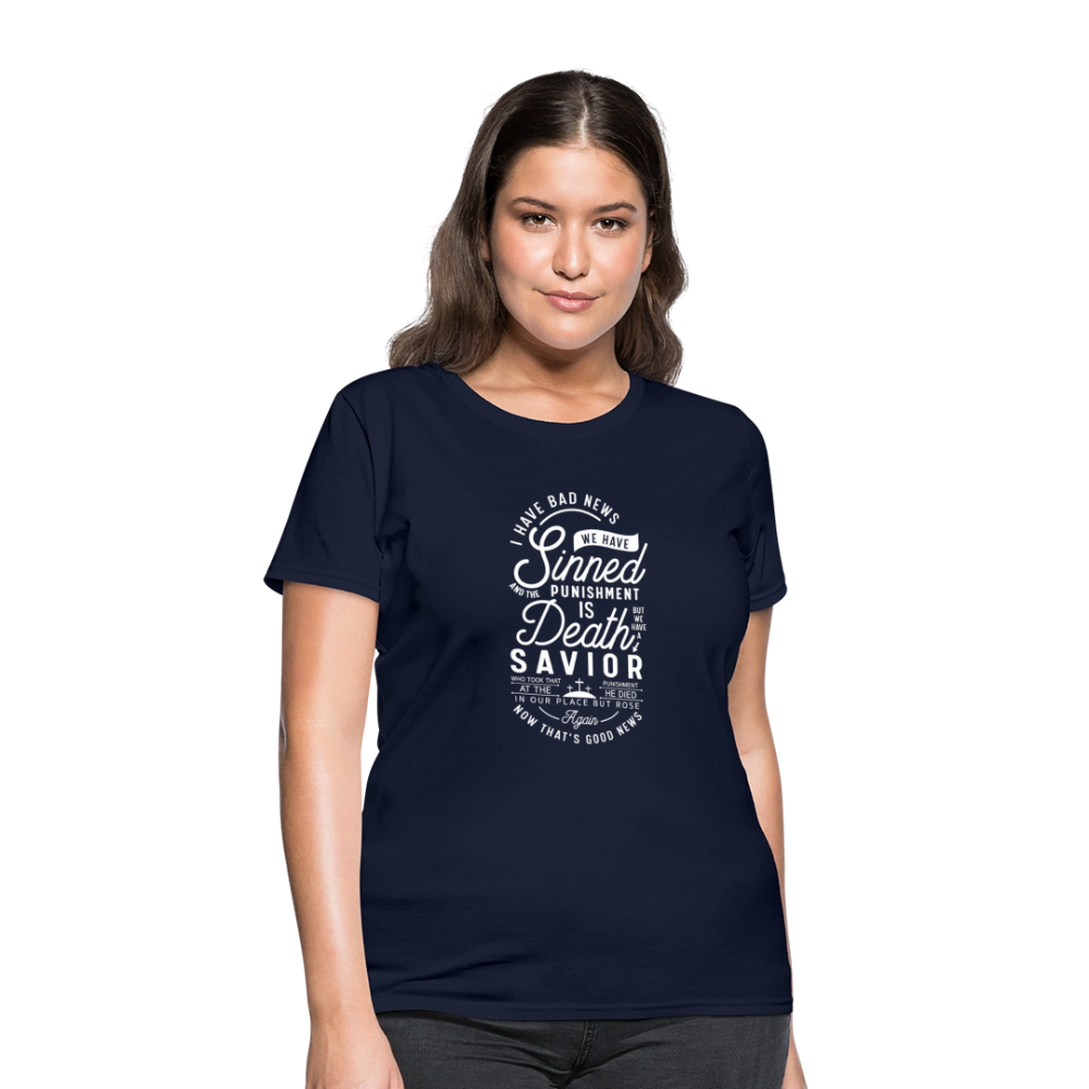 News Women's T-Shirt - navy