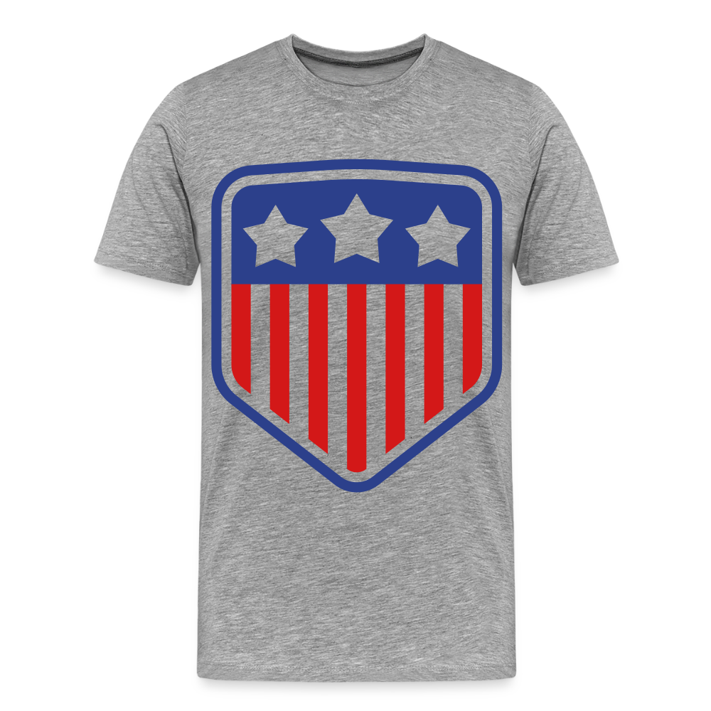 Men's Premium Patriot Tee - heather gray