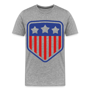 Men's Premium Patriot Tee - heather gray