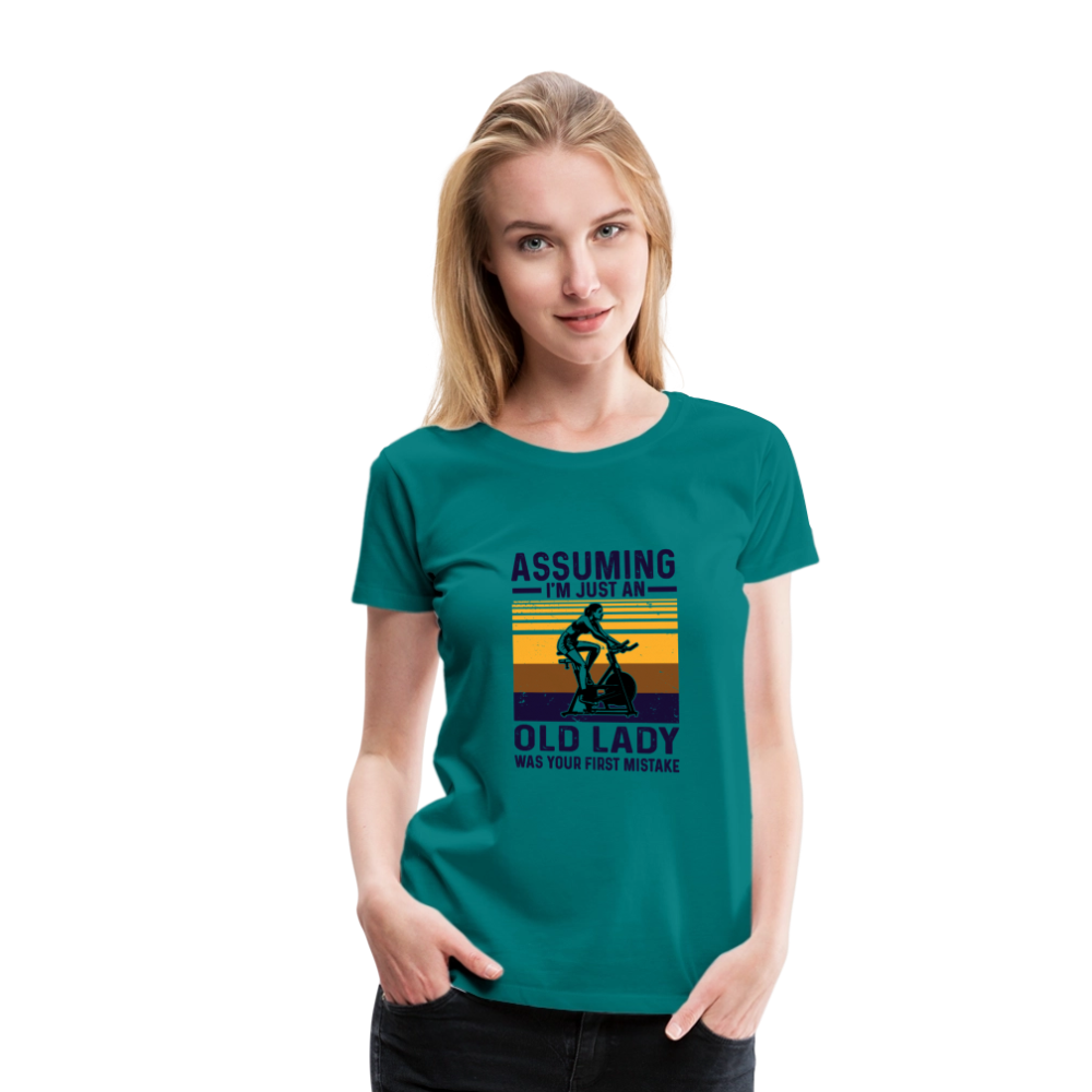 Assuming Women’s Premium T-Shirt - teal