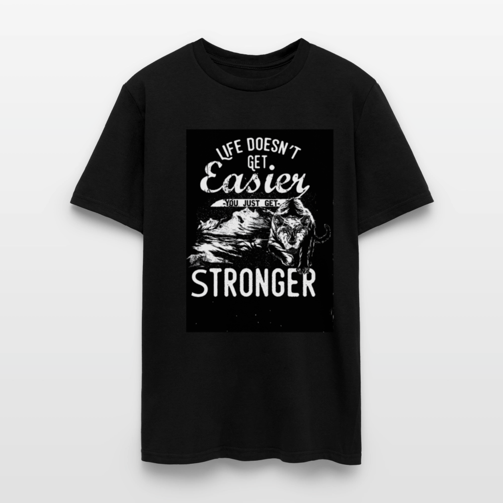 Life Doesn't Get Easier Men's T-Shirt | GILDAN 5000 - black