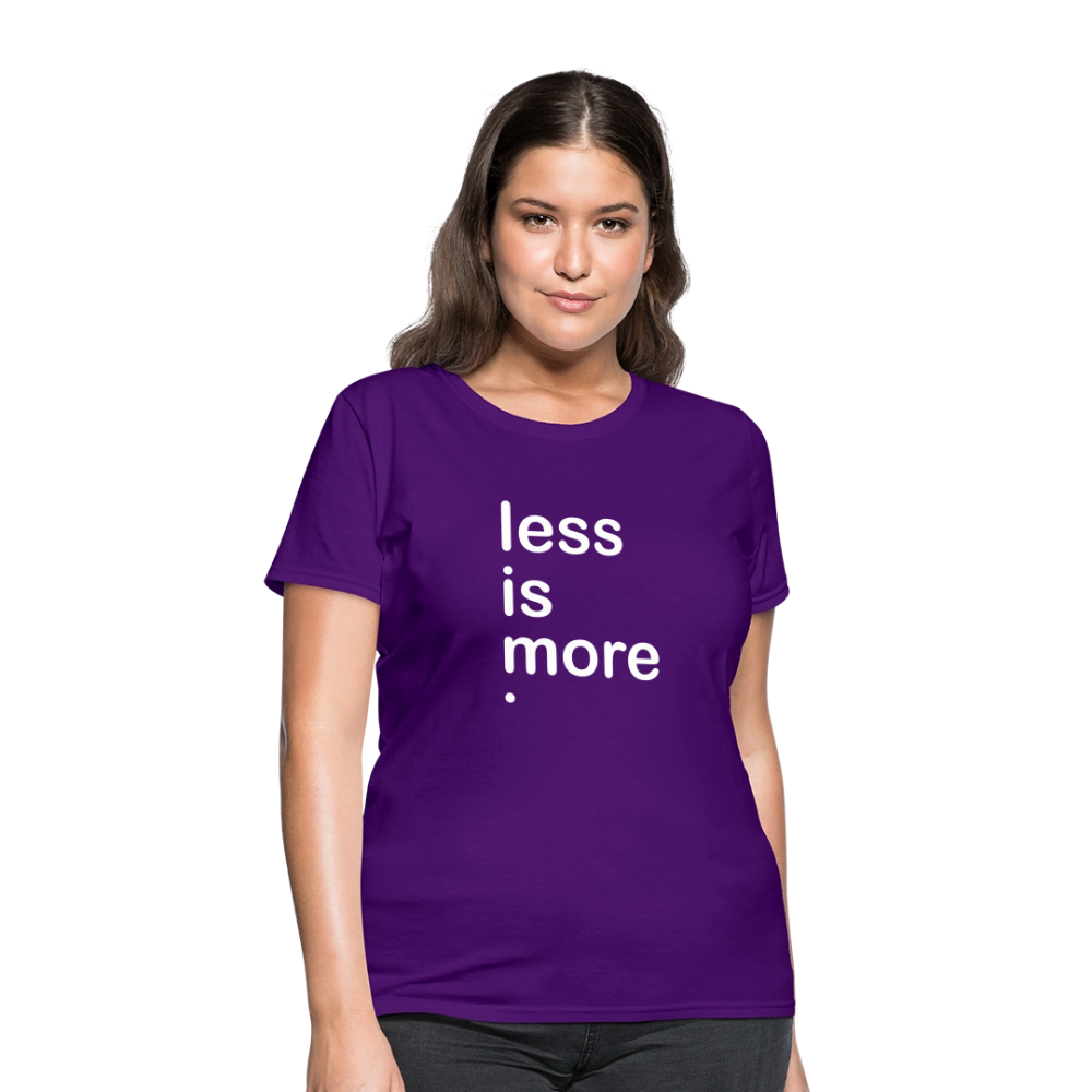 Less is More Women's T-Shirt - purple