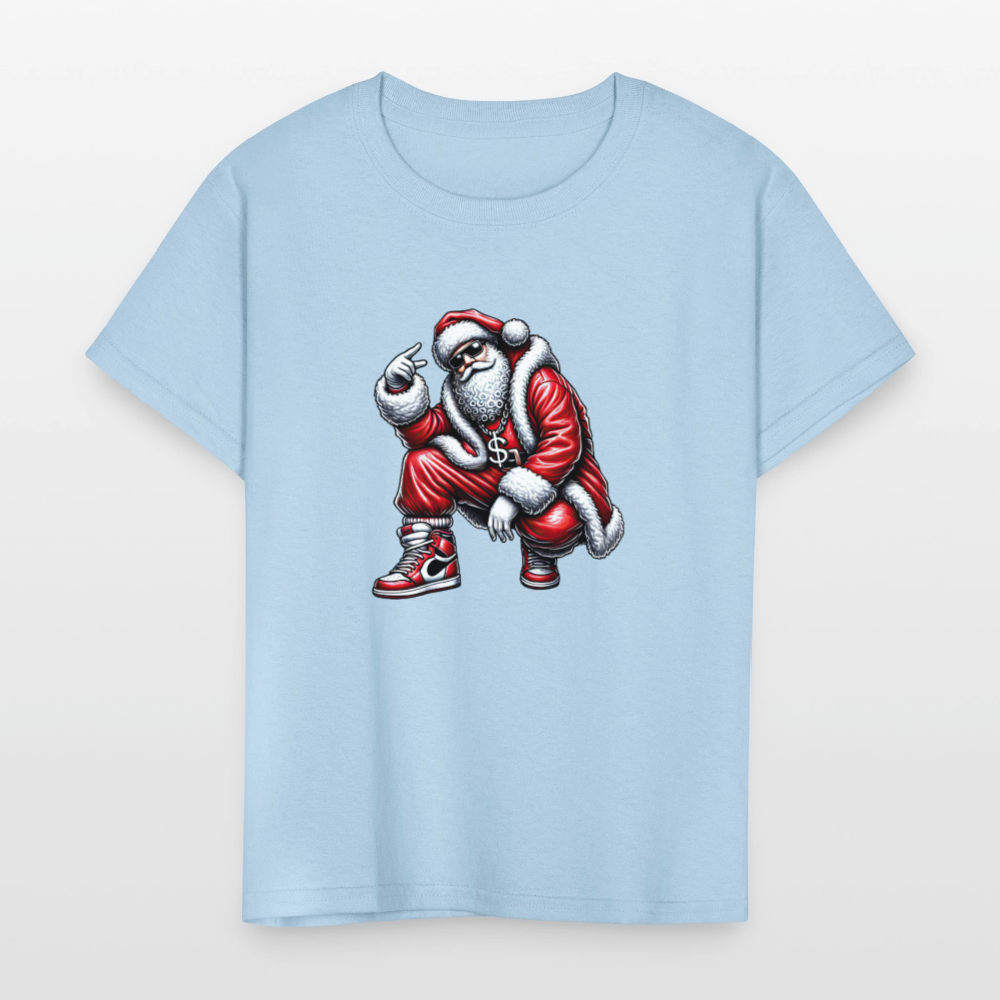 Hip Hop Santa Kids' T-Shirt - powder blue