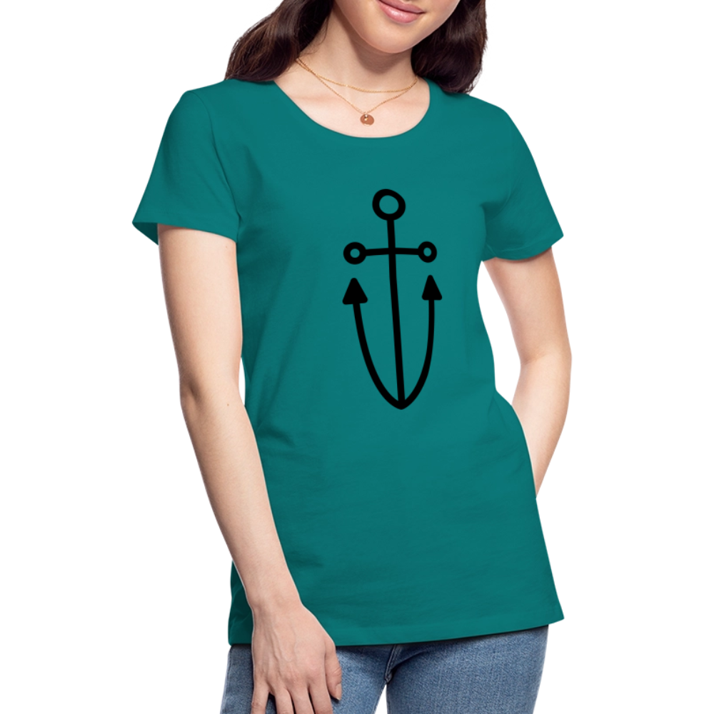 Anchor Women’s Premium T-Shirt - teal