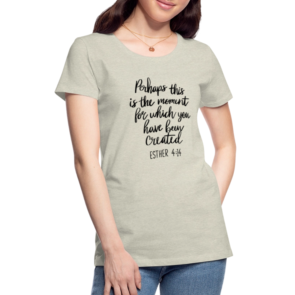 Moment Women’s Premium T-Shirt - heather oatmeal