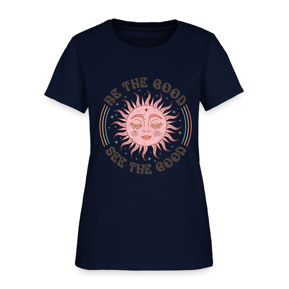 Be The Good See The Good Women's Tee - navy