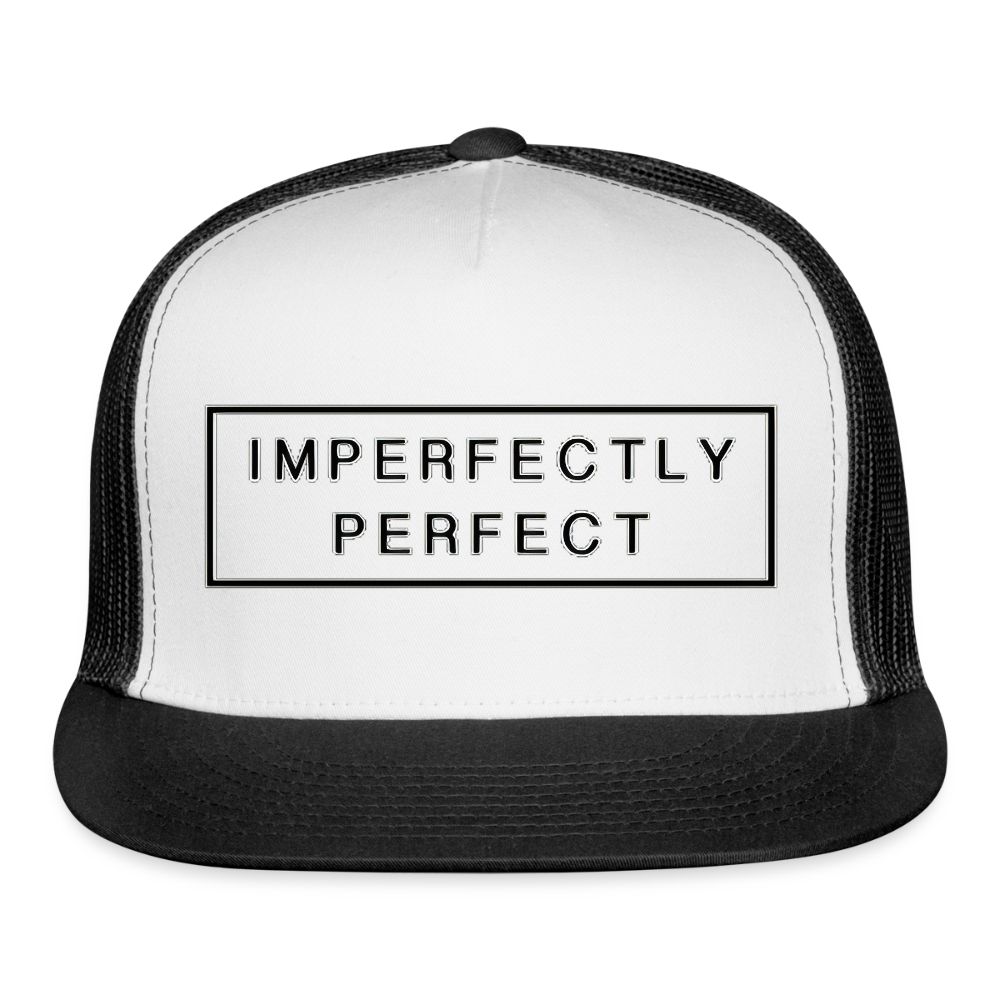 Imperfectly Trucker Hat - white/black