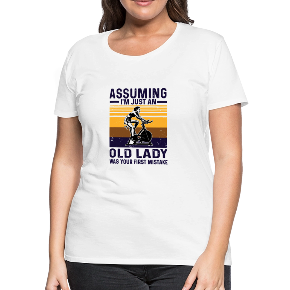 Assuming Women’s Premium T-Shirt - white