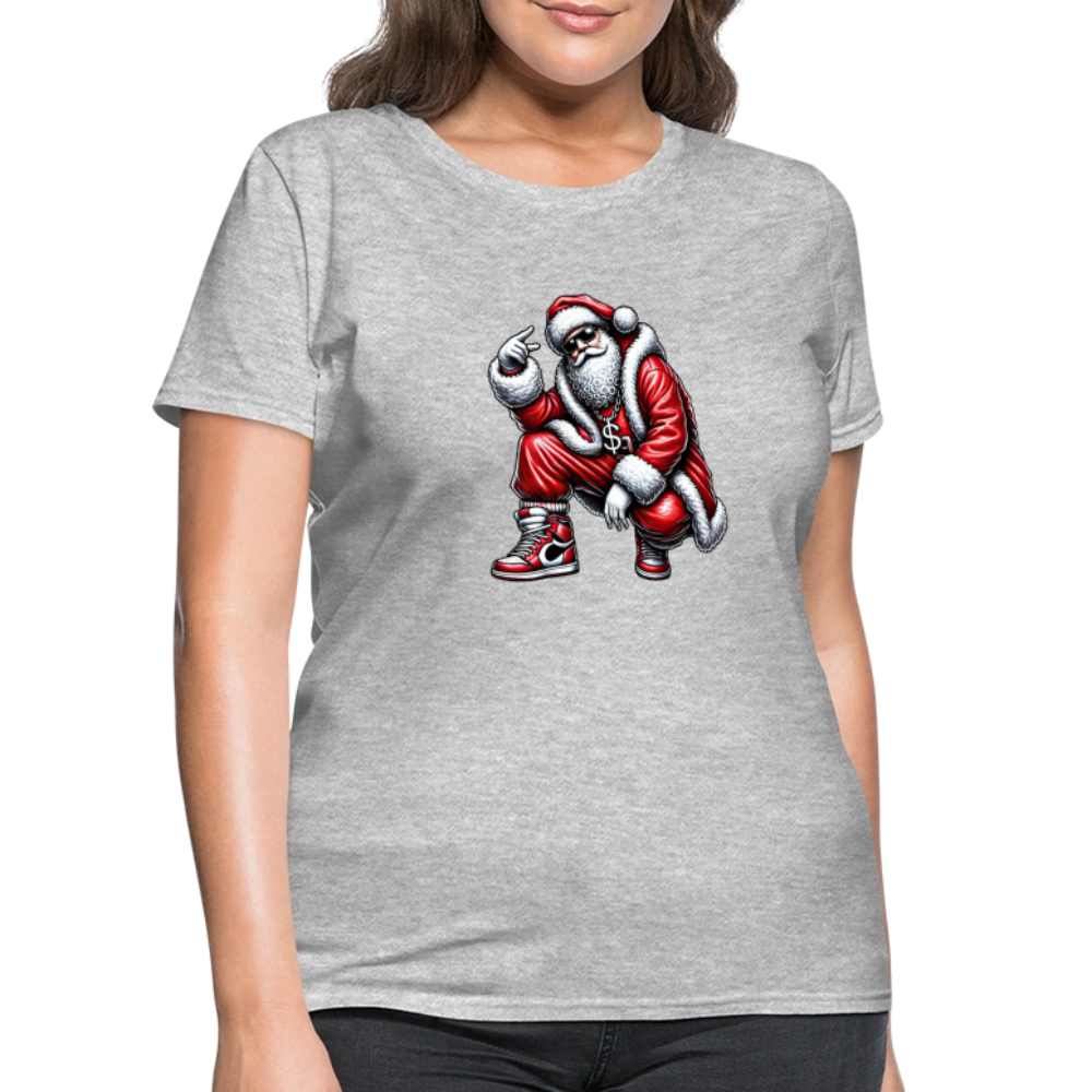Hip Hop Santa Women's T-Shirt - heather gray