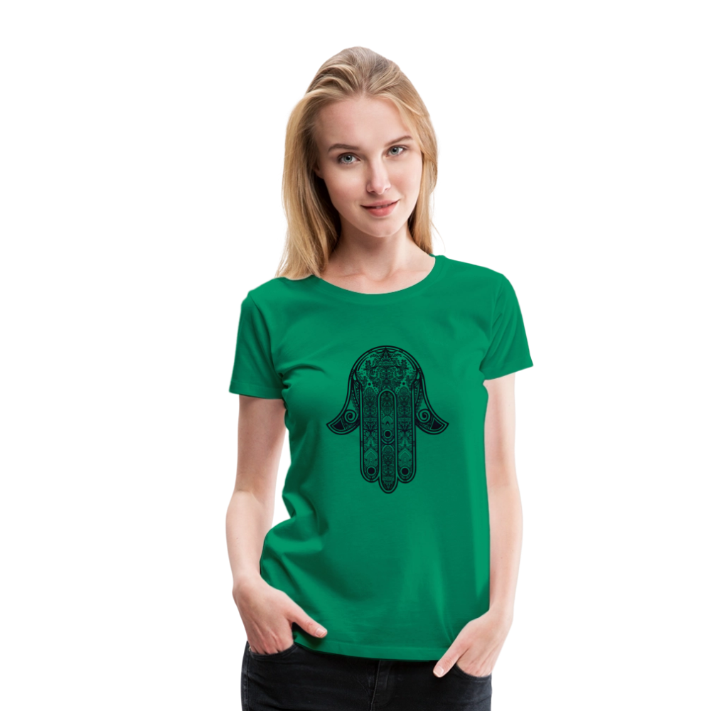 Hand of Fatimah Women’s Premium T-Shirt - kelly green