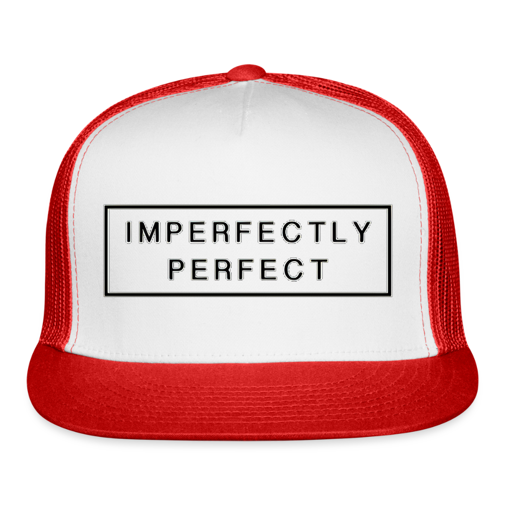 Imperfectly Trucker Hat - white/red
