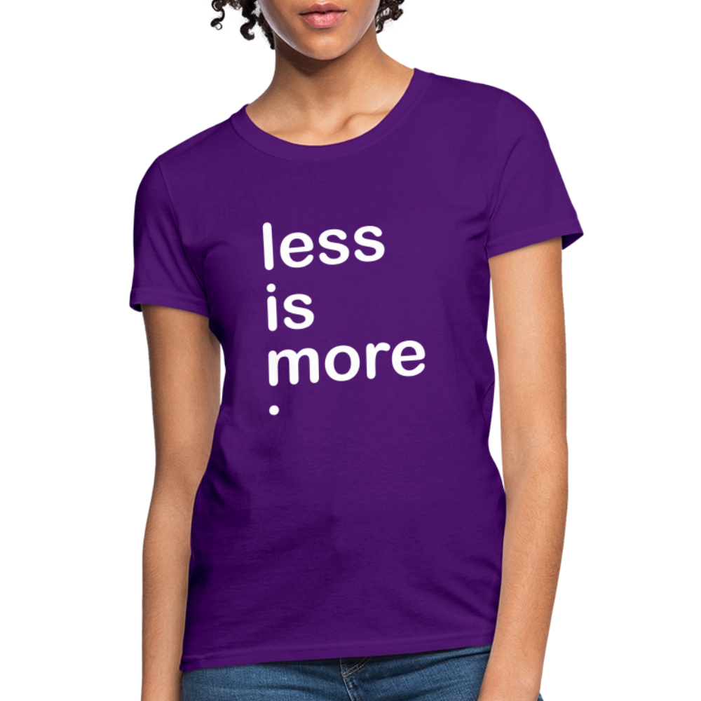 Less is More Women's T-Shirt - purple