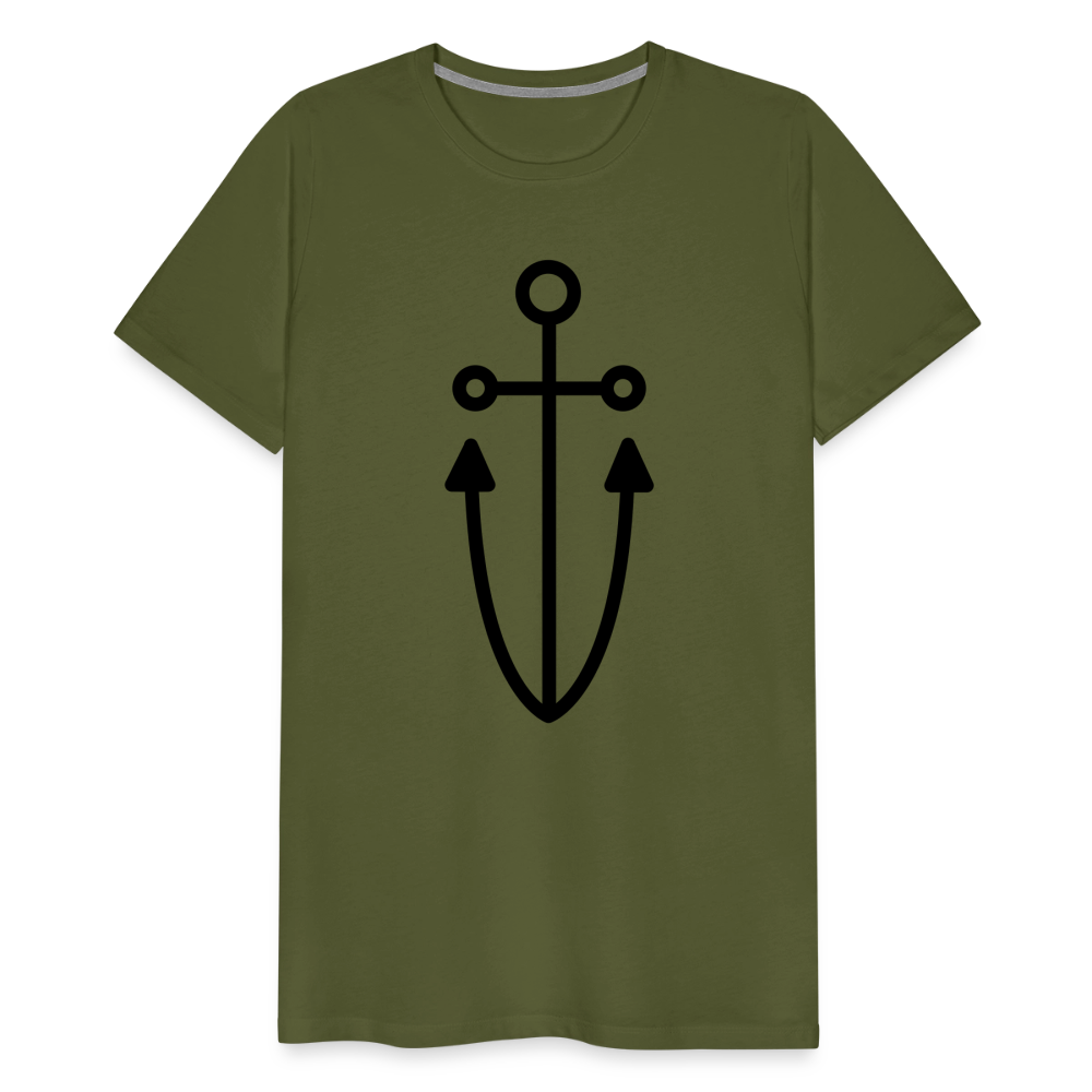 Anchor Men's Premium T-Shirt - olive green
