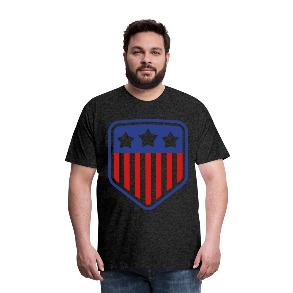 Men's Premium Patriot Tee - charcoal grey