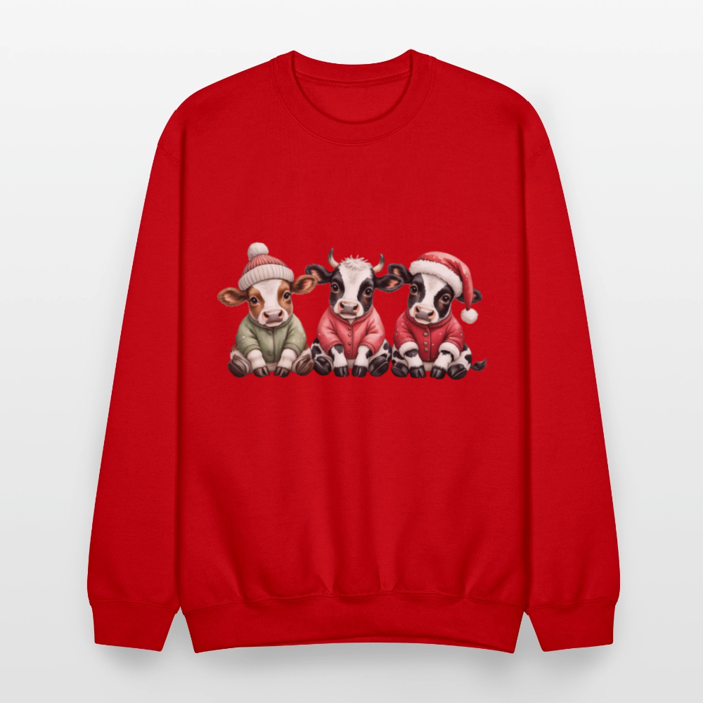 Christmas Calves Crewneck Sweatshirt - red