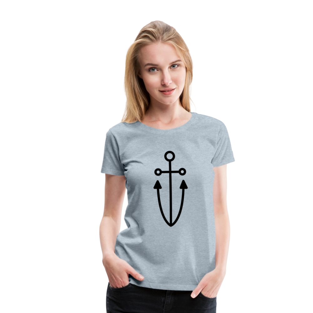 Anchor Women’s Premium T-Shirt - heather ice blue