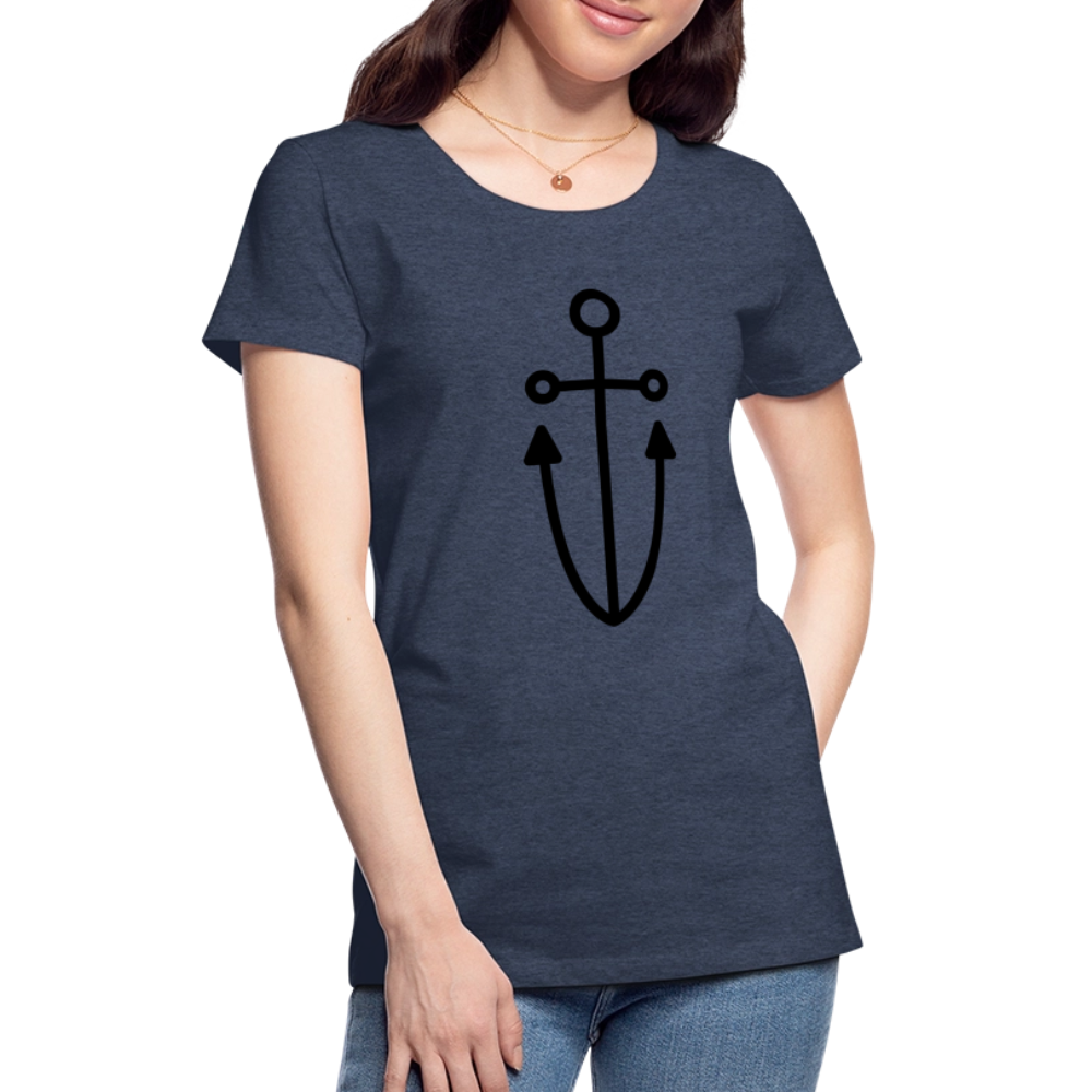 Anchor Women’s Premium T-Shirt - heather blue