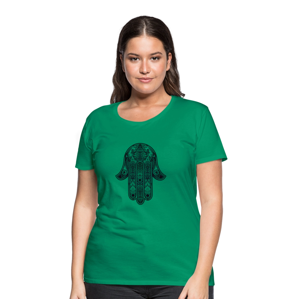Hand of Fatimah Women’s Premium T-Shirt - kelly green