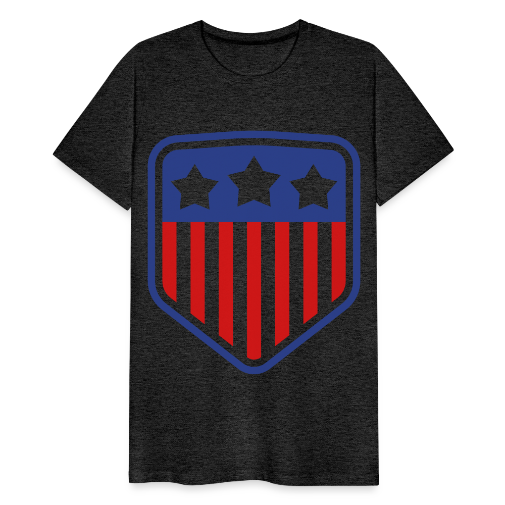 Men's Premium Patriot Tee - charcoal grey